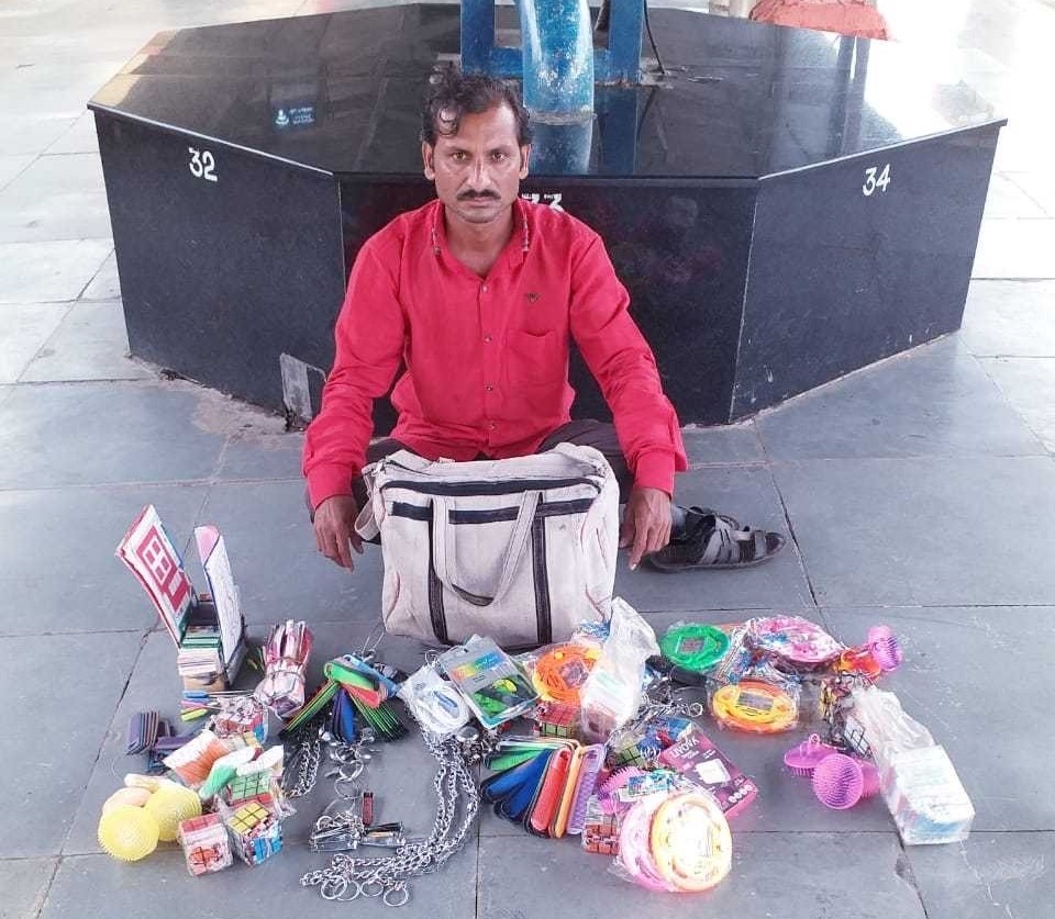 Person selling items